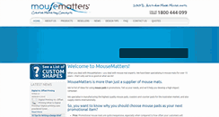 Desktop Screenshot of mousematters.com.au