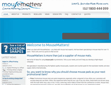 Tablet Screenshot of mousematters.com.au